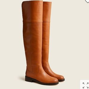 J CREW Leather over-the-knee riding boots NEW